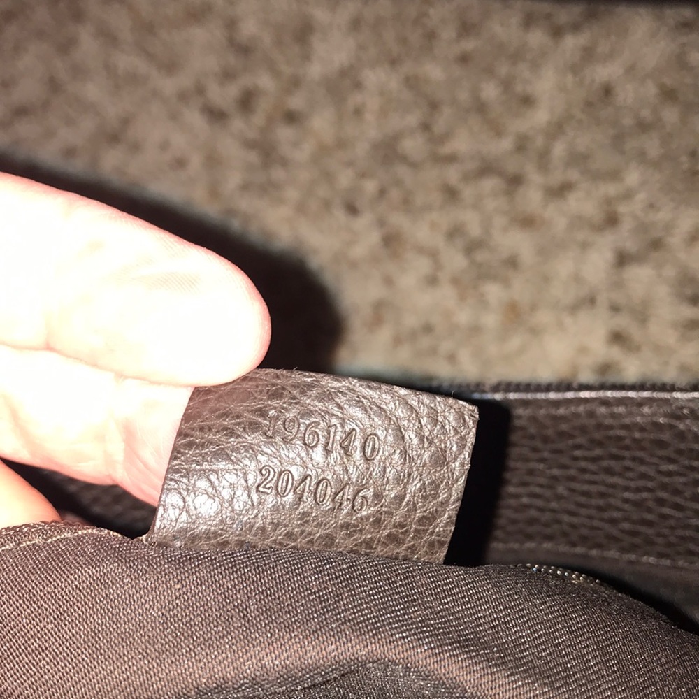 Gucci Shoulder bag, Excellent condition; brown canvas and leather; dust bag incl - Picture 11 of 16